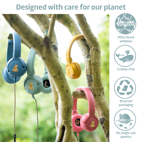 Load image into Gallery viewer, POGS The Gecko Blue &#39;Designed with care for our planet&#39; infographic image
