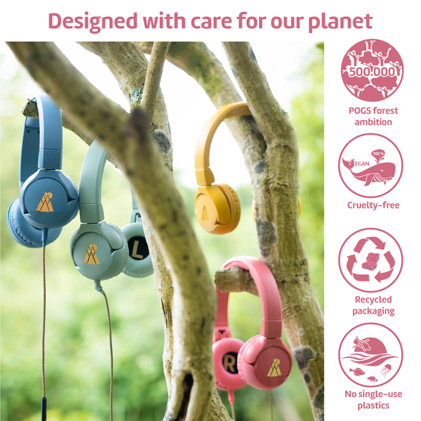 Load image into Gallery viewer, POGS The Elephant Pink &#39;Designed with care for our planet&#39; infographic image
