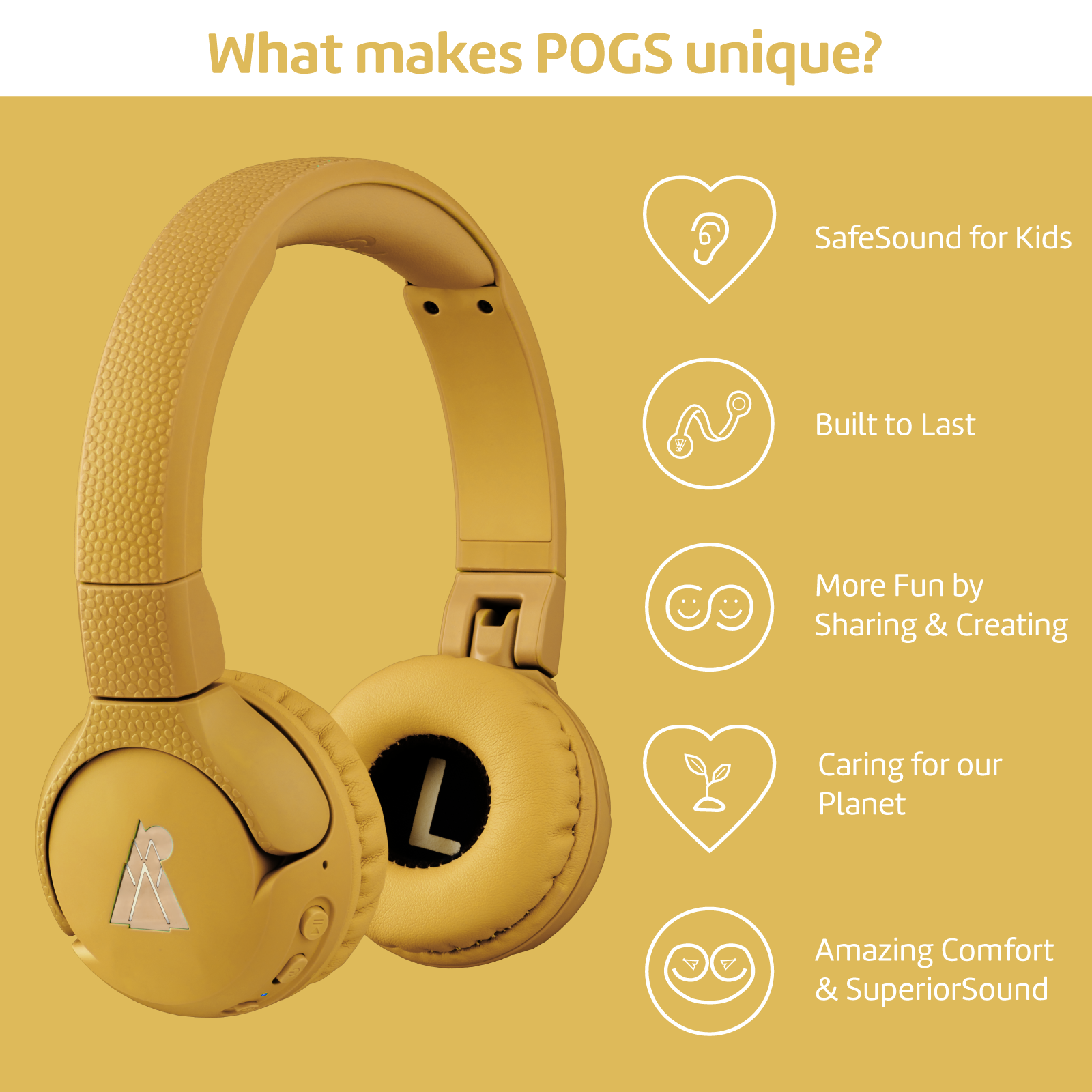 Pogs wireless kids hot sale headphones
