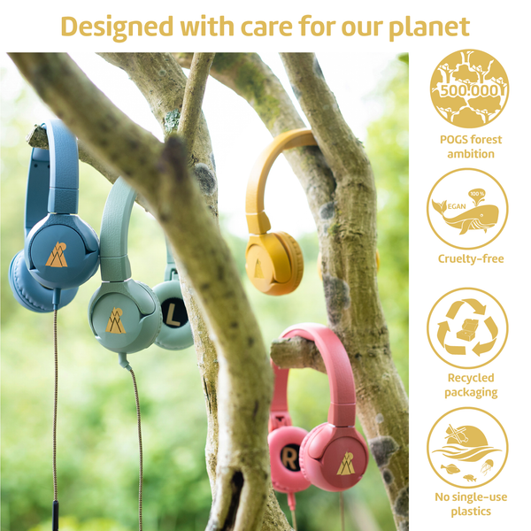 Load image into Gallery viewer, POGS The Gecko Yellow &#39;Designed with care for our planet&#39; infographic image
