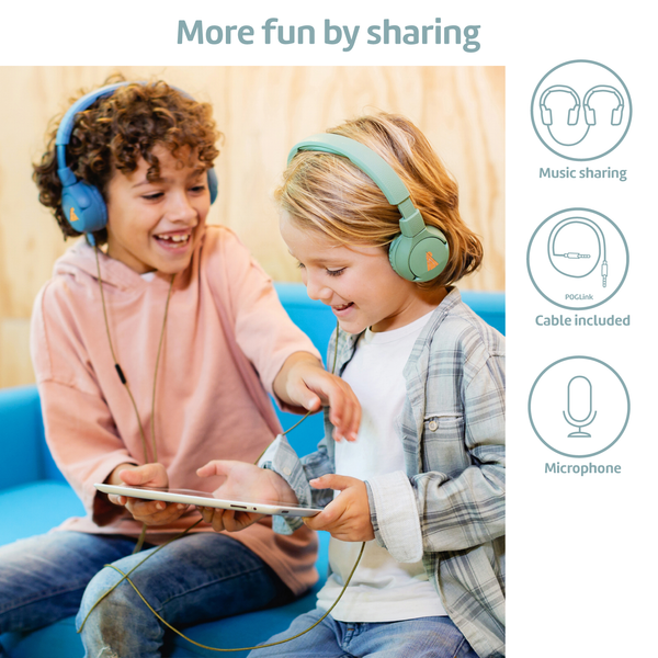 Load image into Gallery viewer, POGS The Gecko Blue &#39;More fun by sharing&#39; infographic image
