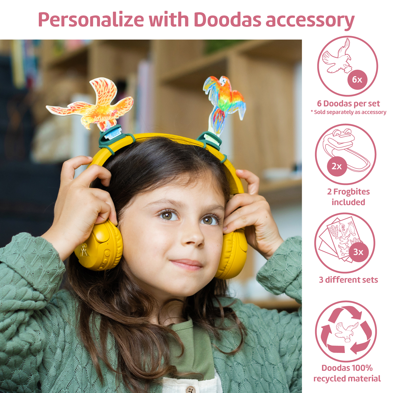 POGS The Elephant Pink 'Doodas' infographic image